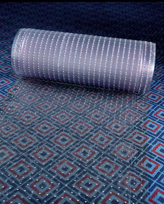 Clear Plastic Runner Rug Carpet Protector Mat Ribbed Multi-Grip (26"in x 72"in)