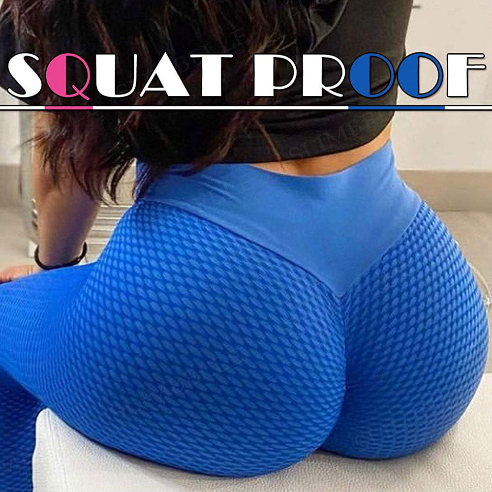 High Waist Grid Leggings Women Seamless Fitness Legging  Push Up Booty Leggins Workout Ruched Butt Lifting Slim Stretch Panties
