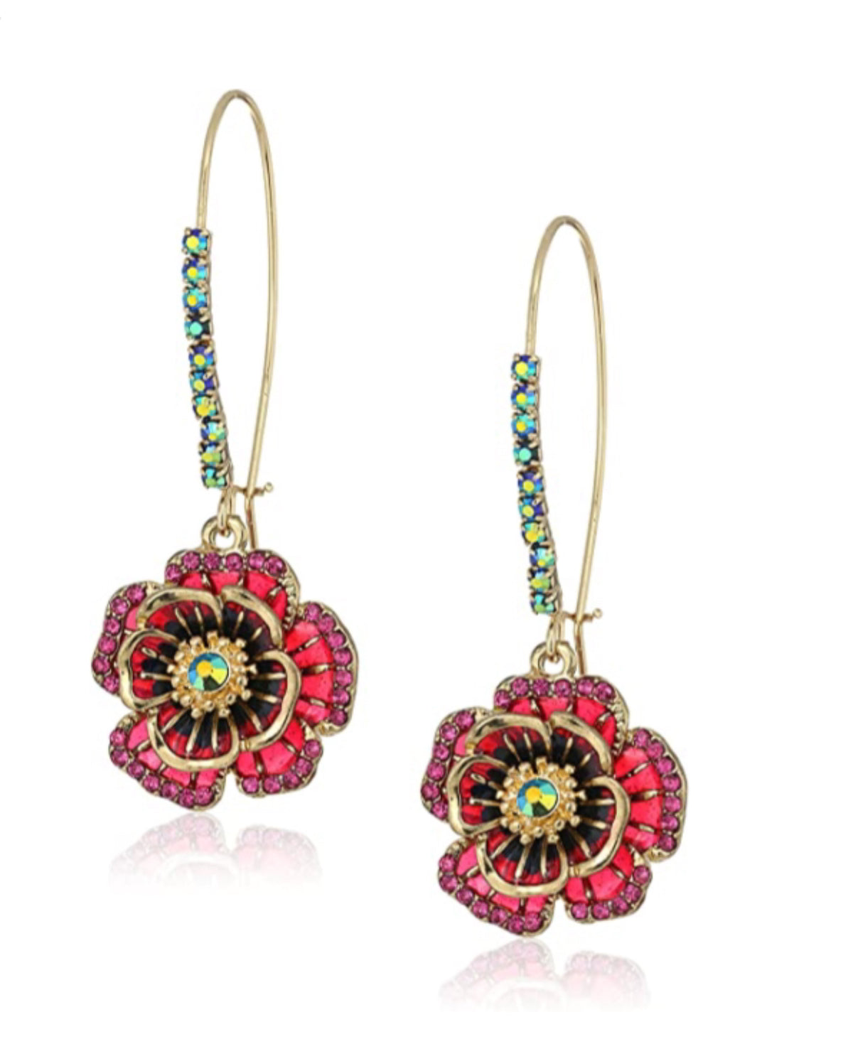 Rose Long Drop Earring